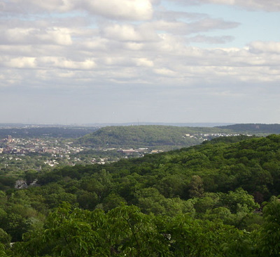 High Mountain Preserve Park view of New York City